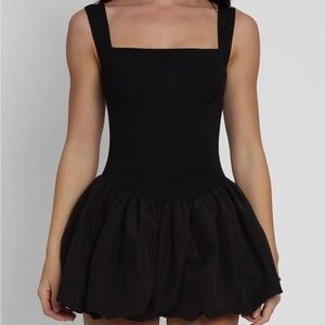 Leau black bubble dress